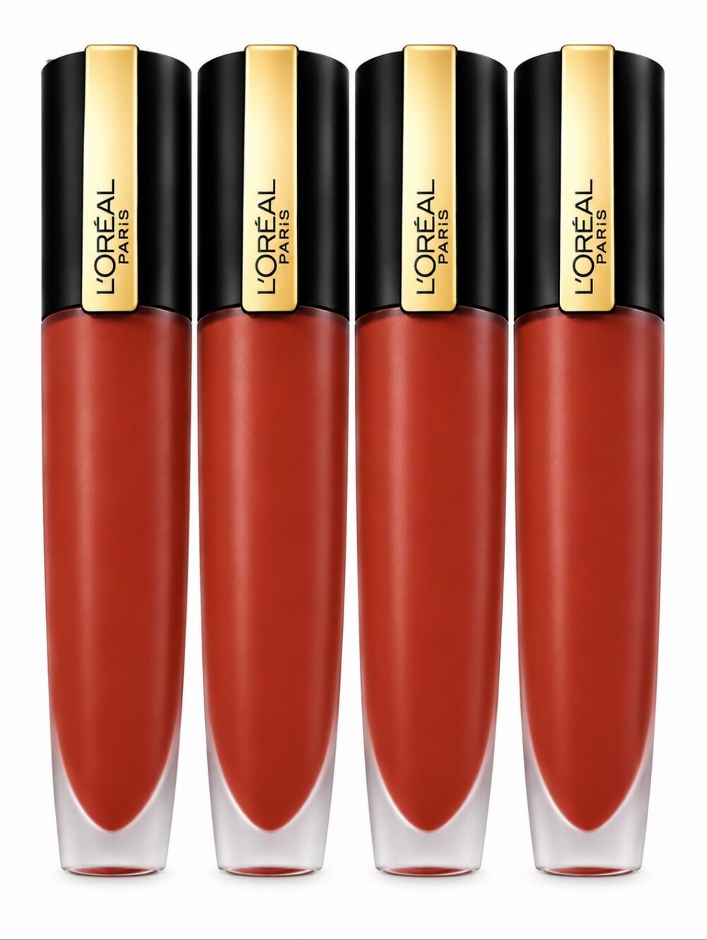4 x L'Oreal Rouge Signature Matte Lip Stain, High Pigment, 458 Admired
